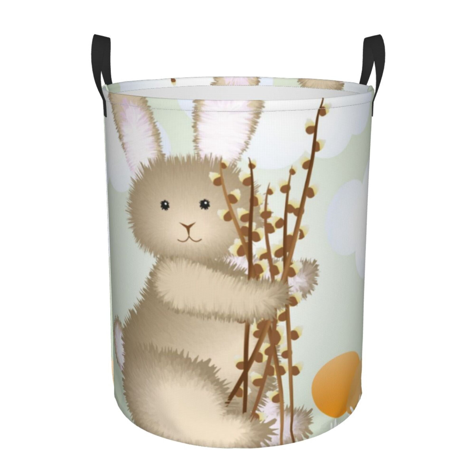 ZICANCN Bunny Rabbit Laundry Basket Organizer , Dirty Clothes Hamper ...
