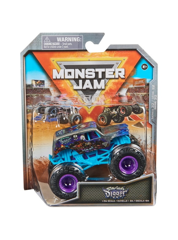 Monster Jam, Official Son-uva Digger Monster Truck, Die-Cast Vehicle, 1:64 Scale, Kids Toys for Boys Ages 3 and up