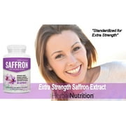 Extra Strength Saffron Extract Diet & Eye Health Supplement - Three 60 Count Bottles, 88.5mg Per Serving