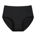 thumbnail image 2 of womens Undersated Cotton Full Coverage Brief Panty Black XS, 2 of 3