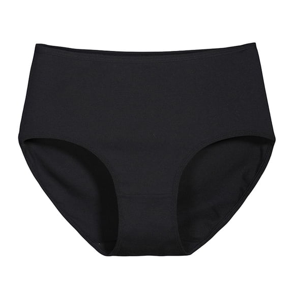 Womens High Waist Seamless Panties,Soft Stretch Full Coverage Bikini Briefs Black M