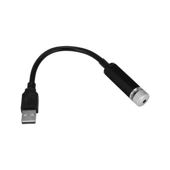 Car Roof Star Night Light 360 Degrees LED Display USB Powered Adjustable Bendable Night Projector Parties For Auto ,Safe to Use