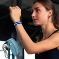 thumbnail image 3 of Bracelets Lumineux Bleus Bracelets Lumineux Led Bleus pour Enfants Adultes Course de Nuit Sports Fêtes Concerts Festivals Brassards Réfléchissants de Sécurité, 3 of 7
