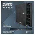 thumbnail image 2 of Black Condenser Pad/Base, 36x36x3 in – Supports Air Conditioner Units and Other Outdoor Equipment, 2 of 9