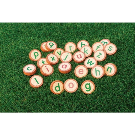 UPC: 0191487002585 | Excellerations Wooden Lowercase Alphabet Rounds 26