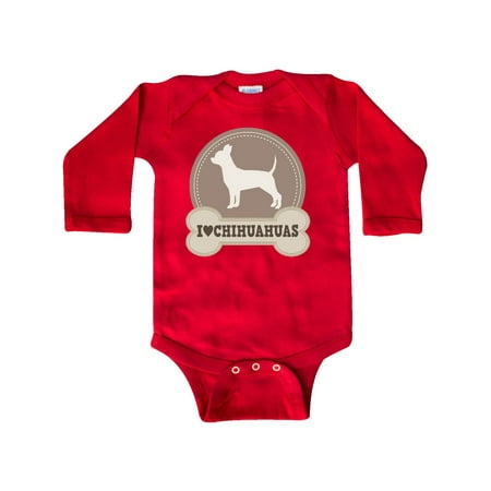 

Inktastic Chihuahua Dog Lover Cute Gift Baby Boy or Baby Girl Long Sleeve Bodysuit