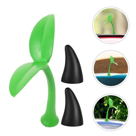 LOLIPPYY Automobile Antenna Toppers Car Roof Decor Horns Shape 1 Set