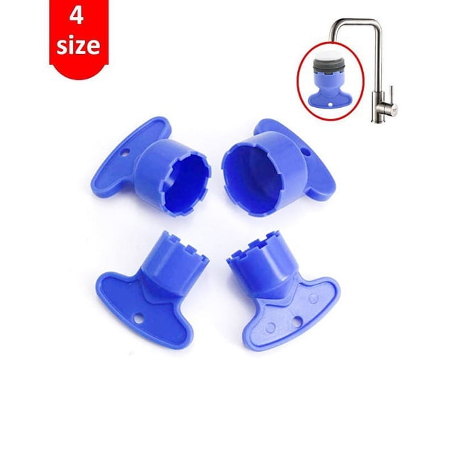Llave para aireador de grifo, llave para desmontar el filtro de la pantalla, juego de accesorios con núcleo incorporado, burbujeador de grifo
