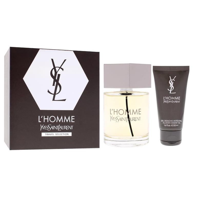 Yves Saint Laurent LHomme , 2 Pc Gift Set 3.3oz EDT Spray, 1.6oz