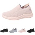 thumbnail image 2 of XIMIN Womens Slip On Increase Height Shoes Tennis Knitting Platform Orthopedic Sneakers Lightweight Comfortable Walking Casual Footwear for Gym Travel Nurse Work Shoes, 2 of 8