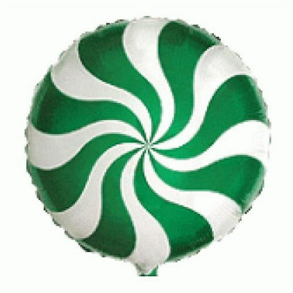 LOONBALLOON Sweets-candy Balloons, 18″ PEPPERMINT CANDY - GREEN