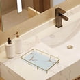 thumbnail image 4 of Storage Rack Multi-layer Storage Box Perfume Cosmetics Multi-layer Jewellery Container Storage Rack Bathroom Basket L Single Layer White, 4 of 8