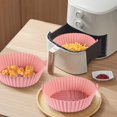 thumbnail image 4 of Queroig Silicone Air Fryer Pot Tray Prevents Residue BPA-Free Silicone Fryer Liner Replacement for Parchment Liner Paper Food-Safe Air Fryer Oven Accessories, 4 of 7