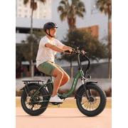 Heybike Ranger 2.0 Electric Bike for Adults, 1400W Peak Motor Foldable Ebike with 600Wh Removable Battery, 20 Fat Tire All-Terrain Electric Bicycle with Front Suspension, UL 2849