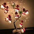 thumbnail image 2 of Mikilon Christmas Lights, LED Christmas Snowman Strings Christmas Tree Holiday Party Decoration Lantern, multicolor, 2 of 9