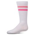 thumbnail image 2 of MeMoi Girls Double Stripe Ribbed Cotton-Blend Varsity Knee High Sock - Girls - Female, 6, Blue, 2 of 11