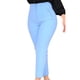 thumbnail image 2 of Pantalones de vestir Prolriy para mujer, tallas grandes, cintura alta, elásticos, informales, de trabajo, rectos, con bolsillo, color azul, XXL, 2 of 4