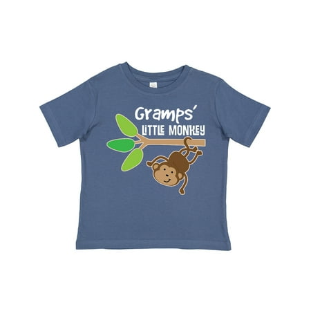 

Inktastic Gramps Little Monkey Grandchild Gift Toddler Boy or Toddler Girl T-Shirt