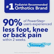 PowerStep Pinnacle 3/4 Length Ultra-Thin Orthotic Shoe Insoles with Neutral Arch Support for Plantar Fasciitis