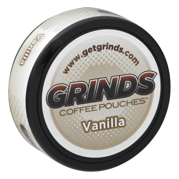 Grinds Coffee Pouches 3 Cans Vanilla Tobacco Free, Nicotine Free