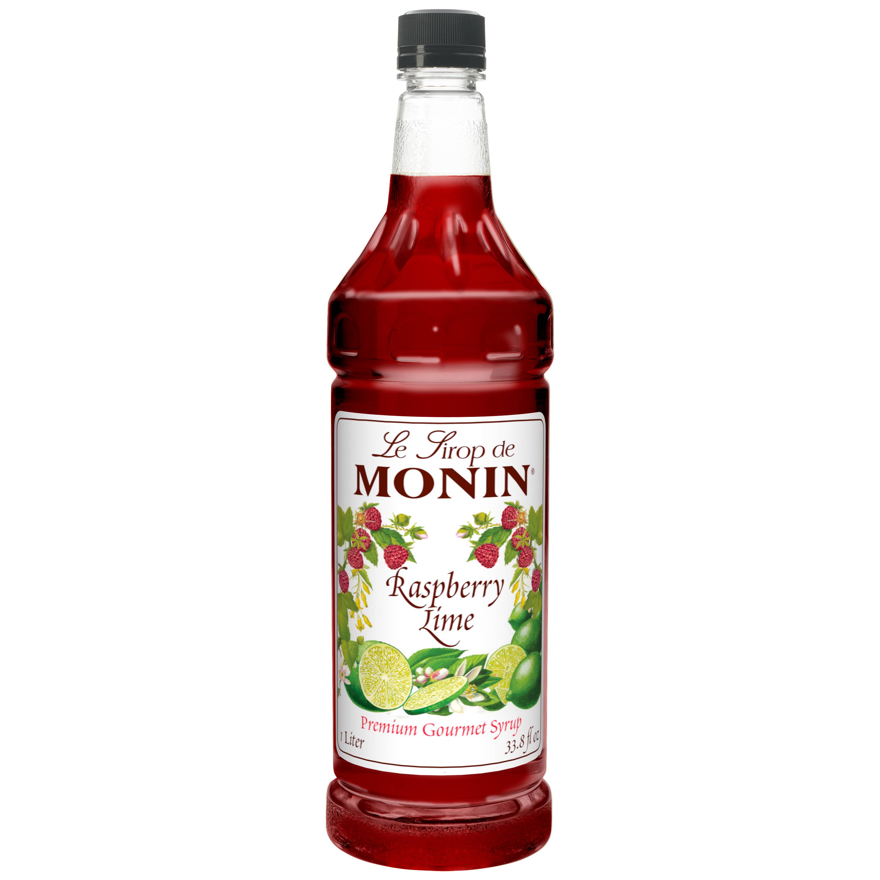 Monin Raspberry Lime Syrup, 1 Liter 4 per case.