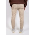 thumbnail image 4 of Brooklyn Cloth Men's Twill Jogger Sweatpants, Drawstring Waist, Side Pockets, Khaki, Large, 4 of 5