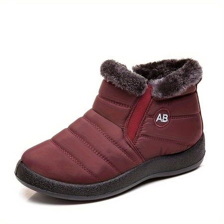 Ablanczoom Snow Boots Women: No-slip Warm Fur Winter Woman Ankle Booties