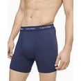 thumbnail image 3 of Calvin Klein Men's Boxers 3 Pack Cotton Tagless Stretch Boxer Brief NB2616, Blue Black, XL, 3 of 4