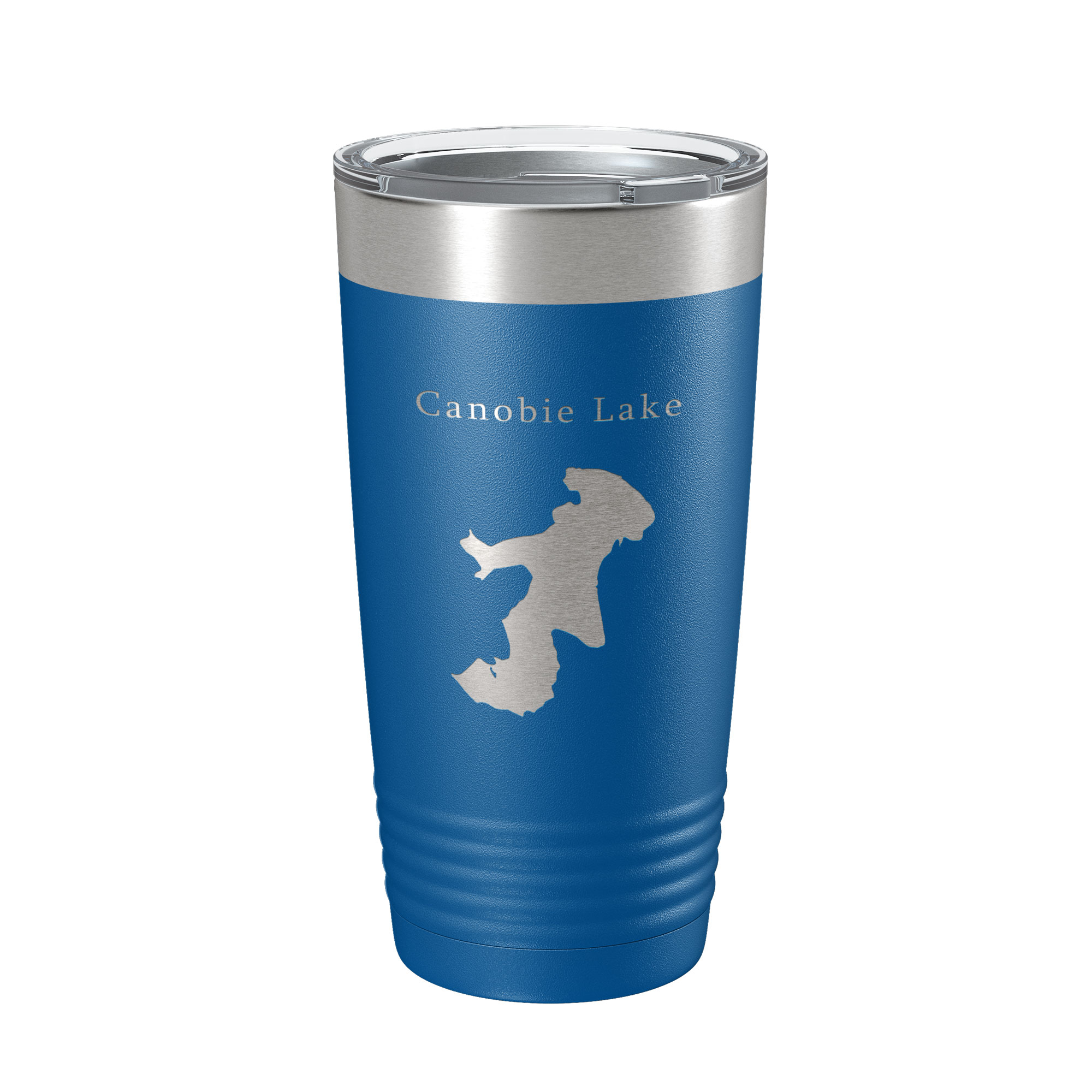 Canobie Lake Map Tumbler Travel Mug Insulated Laser Engraved Coffee Cup