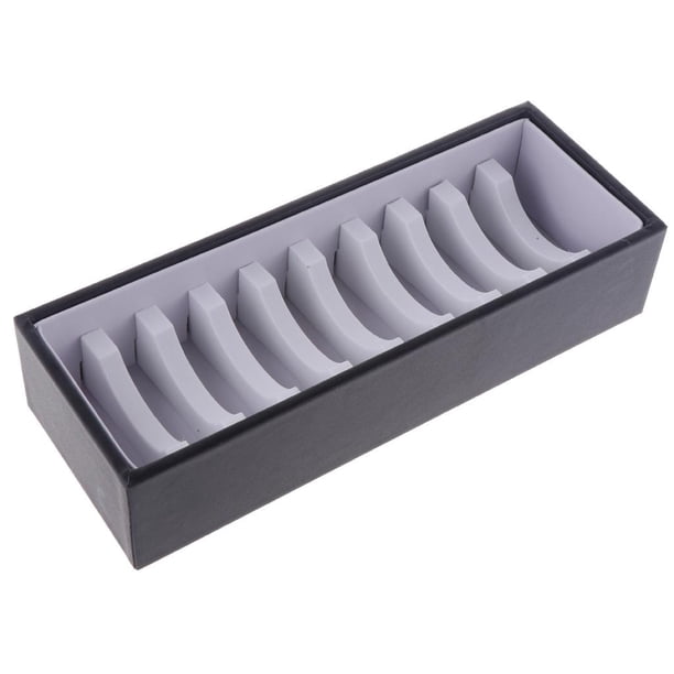 10 ranuras PU y Bandeja de Caja de exhibición Brazalete Brazalete Sunnimix Vitrina de joyería de pulsera