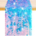 thumbnail image 3 of Glitters Sequins Table Runner,Soft Wedding Dining Table Decoration for Baby Girls Birthday Party, 3 of 8
