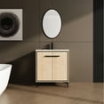 thumbnail image 3 of 30" Bathroom Vanity With Basin & Storage - Engineered Wood, American Elegant Base -blocking Cabinet Wood Design In Oak, 3 of 6