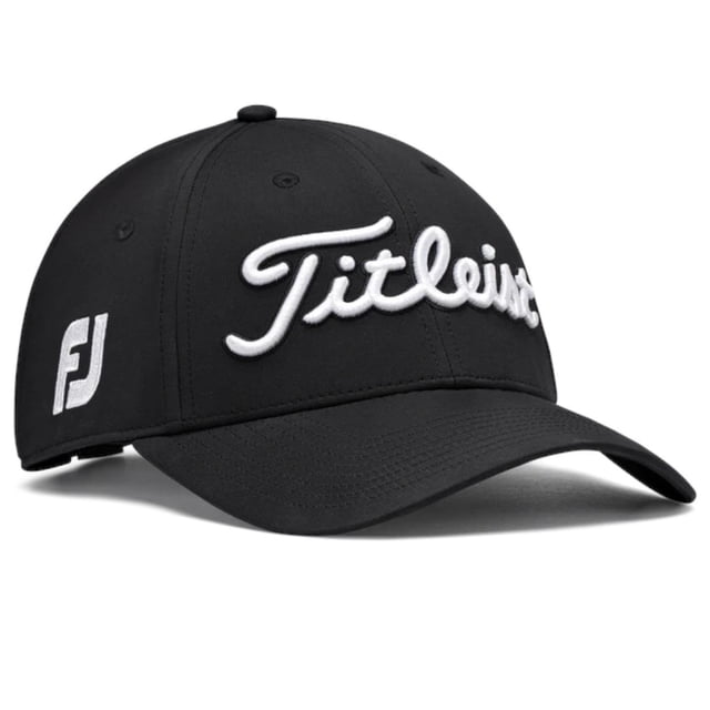 Gorra de golf Titleist Tour Performance en blanco y negro