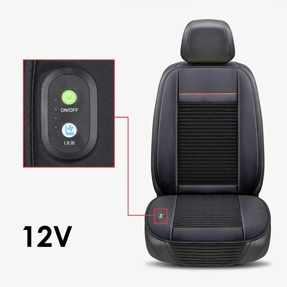 iMeshbean Car Seat Ventilation Mat Summer 3 Fans Single Cold Pad Multi