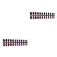 thumbnail image 3 of Minnieouse 24 piezas de uñas postizas de ataúd sólidas en forma cuadrada CBP344598, 3 of 6