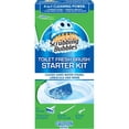 thumbnail image 1 of Scrubbing Bubbles® Fresh Brush Toilet Bowl Cleaner, Starter Kit, Includes 1 Handle, 2 Heavy Duty Pad Refills and 1 Storage Hook, 1 of 7
