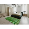 thumbnail image 4 of Ahgly Company Indoor Square Patterned Nebula Green Area Rugs, 3' Square, 4 of 6