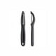 thumbnail image 2 of Pelador Universal, para Frutas y Verduras, Extra Afilado, Filo Dentado, Doble Filo, Mango Ergonómico, Negro, 2 of 3