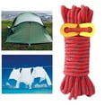 thumbnail image 5 of 4m Outdoor Guy Lines Tent Cords Lightweight Camping Rope with Aluminum Guylines Adjuster Tensioner for Tent Tarp, Canopy Shelter - Red, 5 of 10