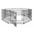 thumbnail image 1 of Petmate 55011 Stylo d'Exercice 24 x 24 Po avec Porte, Noir, 1 of 1