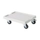 thumbnail image 4 of Soporte para macetas con ruedas giratorias de 360 ​​grados, soporte para plantas rodante, paleta blanco, 4 of 9