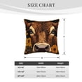 thumbnail image 4 of Xecao Sunflower Butterfly Cow Print Soft Velvet Decorative Throw Pillow Covers, Square Cushion Cases for Bed, Sofa, Living Room, Car, and Indoor Outdoor Use-20"x20", 4 of 8