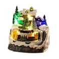 thumbnail image 4 of Figura de resina para construir una casa navideña con luces LED y música para estantería navideña, dormitorio, oficina, escritorio, regalo , De Arbol de navidad, 4 of 8