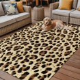 thumbnail image 2 of Fsddascl Leopard Printed Outdoor Rug for Patio/Deck/Porch, Non-Slip Large Area Rug 4 x 6 Ft, Modern Animal Fur Patterns Indoor Outdoor Rugs Washable Area Rugs, Reversible Camping Rug Carpet Runner, 2 of 5