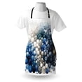 thumbnail image 3 of Blue Apron, Modern Abstract Design with Playful Circular Shapes Watercolor Blots, Unisex Kitchen Bib with Adjustable Neck for Cooking Gardening, Adult Size, Eggshell and Dark Slate Blue, by Ambesonne, 3 of 3