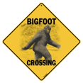 thumbnail image 1 of American Science & Surplus 12" Square All Metal Bigfoot Crossing Sign, Caution Yellow, 12" x 12", 1 of 2