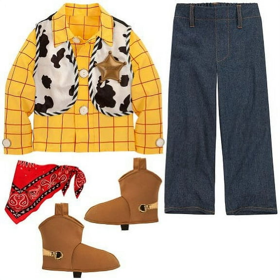 Disney Woody Unisex Halloween Fancy Dress Costume for Child, Boy's XS 4