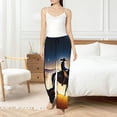 thumbnail image 4 of Fotbe Azure Sky Western Desert Cowboy Pantalones de Pijama para Mujer, Pantalones de Dormir, Pantalones Pj con Cordón y Bolsillos-Large, 4 of 6