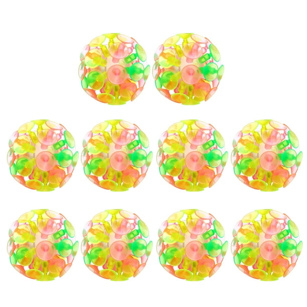 Pelotas creativas multicolor con ventosas para el juego infantil: diversión interactiva para fortalecer el vínculo entre padres e hijos.