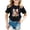 00-Black#164, variant on Kiijoy T Shirt Girls Short Sleeve Crew Neck T-Shirt Kids Graphic Tee Top, Black, Sizes 2-3